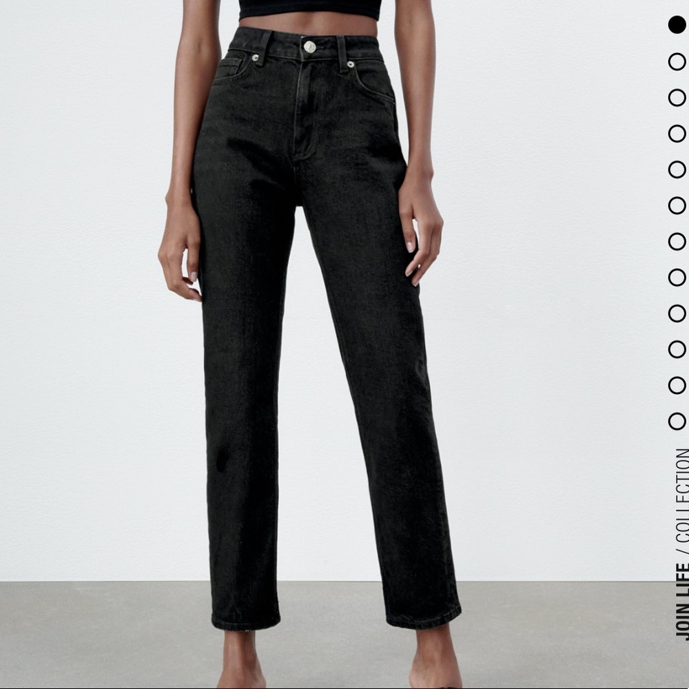 Zara High Rise Slim Fit Jeans